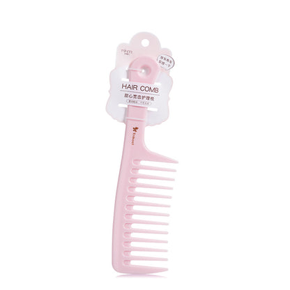 Pink Wide Tooth Hair Comb for Detangling by HitMyNeed