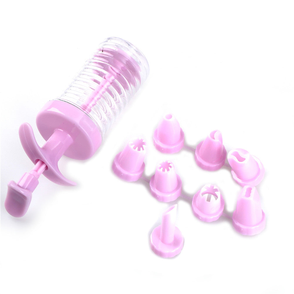 Piping Syringe Icing Dispenser with 7 Tips by HitMyNeed