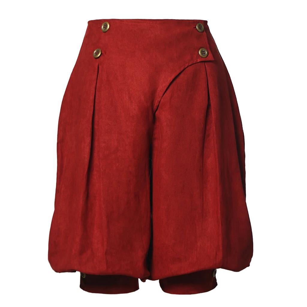 Pirate Medieval Renaissance Viking Cosplay Pants burgundy l by HitMyNeed