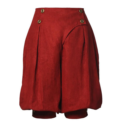 Pirate Medieval Renaissance Viking Cosplay Pants burgundy l by HitMyNeed