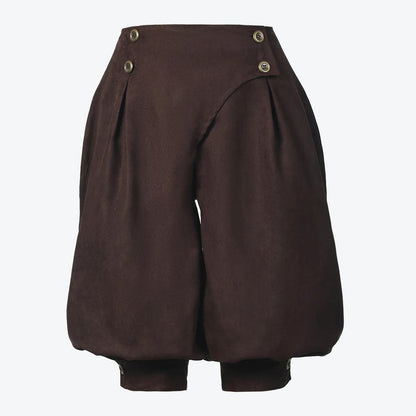 Pirate Medieval Renaissance Viking Cosplay Pants dark-brown xs by HitMyNeed