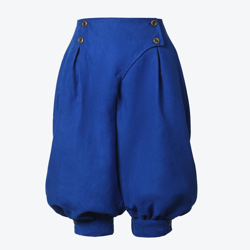 Pirate Medieval Renaissance Viking Cosplay Pants royal-blue m by HitMyNeed