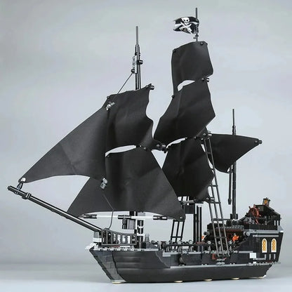Pirate Ship Building Blocks: Black Pearl & Queen Anne by HitMyNeed