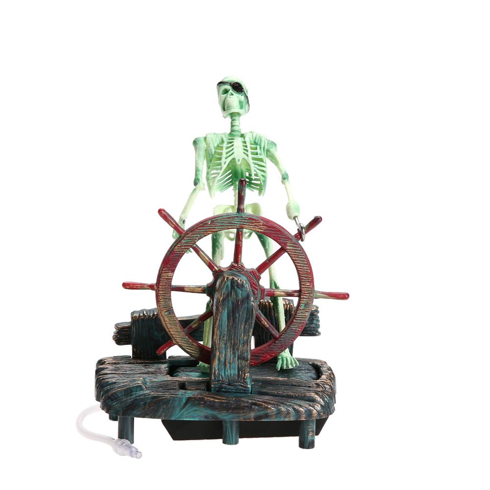 Pirate Skeleton Aquarium Aerator Ornament by HitMyNeed