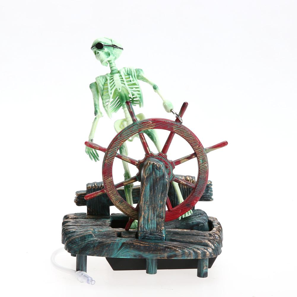 Pirate Skeleton Aquarium Aerator Ornament by HitMyNeed