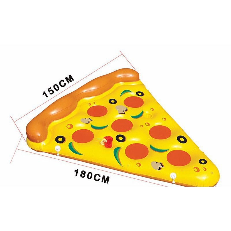 Pizza Slice Pool Float with Cup Holders by HitMyNeed