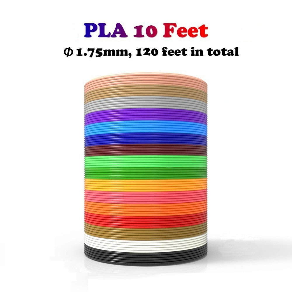 PLA 3D Pen Filament Refill Roll - 1.75mm, 12 Colors by HitMyNeed