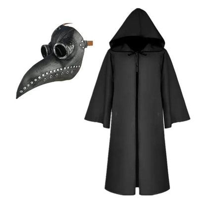 Plague Doctor Cloak & Mask Halloween Costume Set 3 m by HitMyNeed