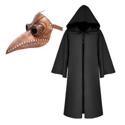Plague Doctor Cloak & Mask Halloween Costume Set 5 135 by HitMyNeed