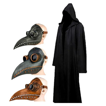 Plague Doctor Cloak & Mask Halloween Costume Set by HitMyNeed