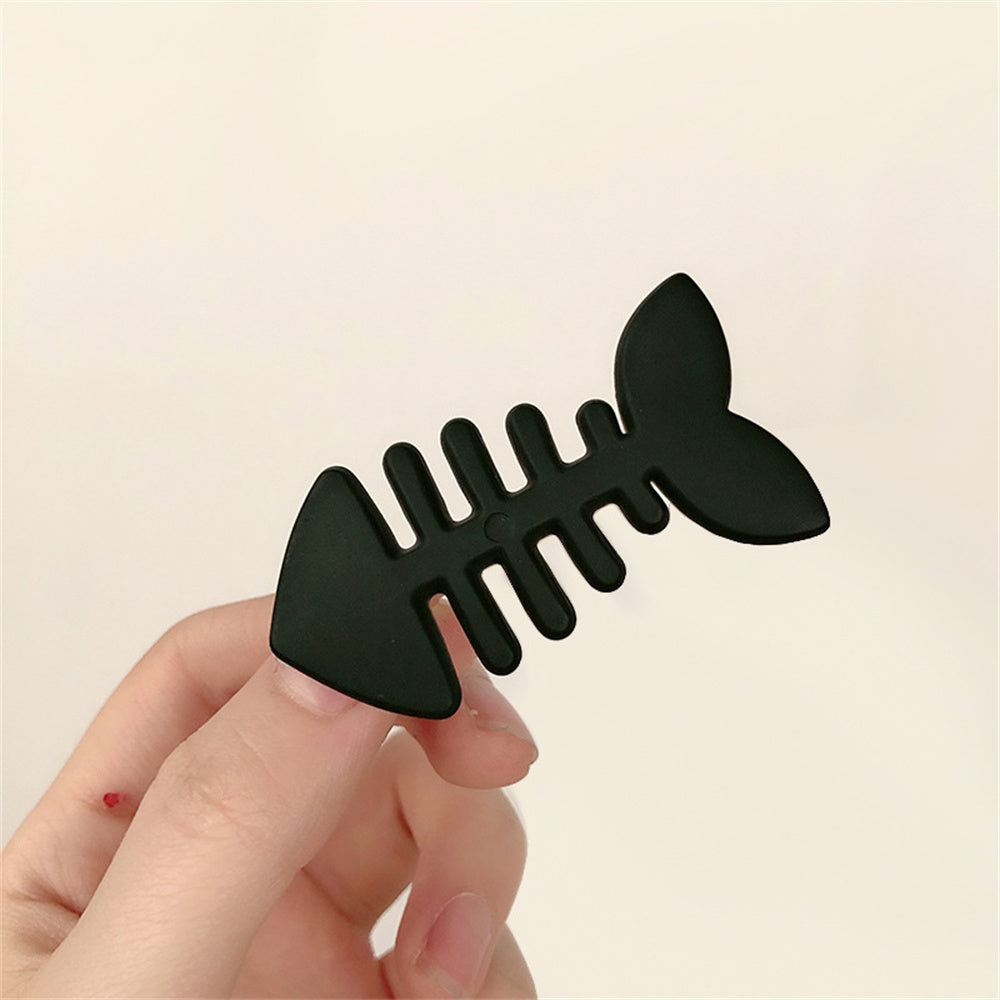 Plain Color Fish Bone Hair Clip 7cm c by HitMyNeed