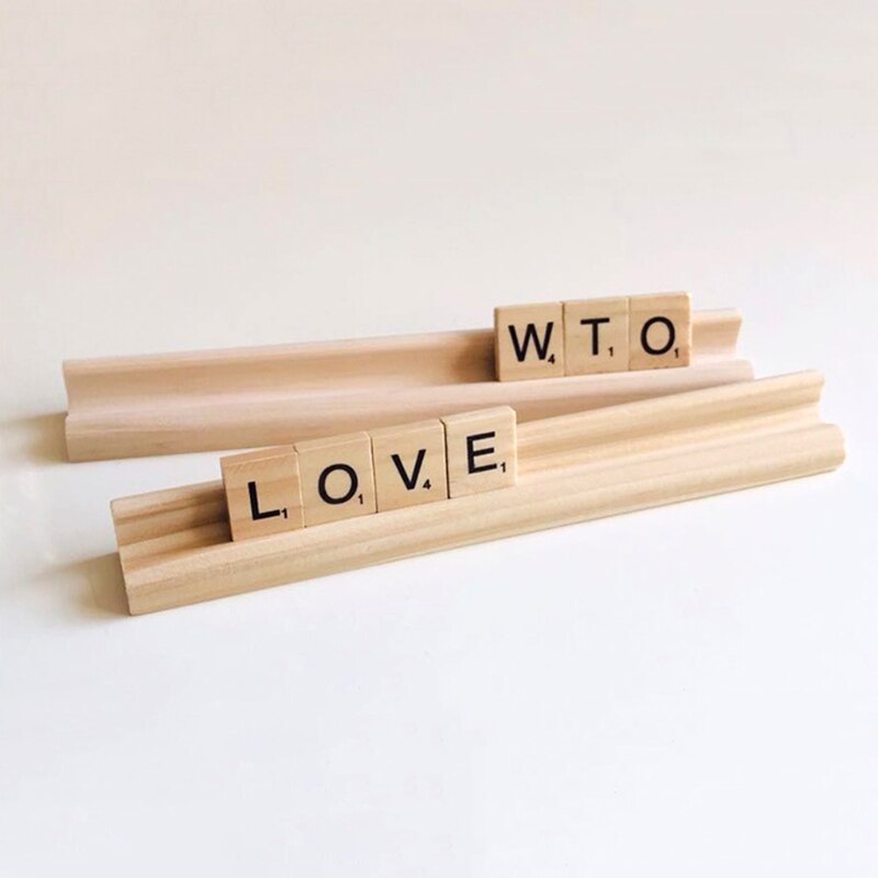 Plain Wooden Domino Racks Set of 4 by HitMyNeed