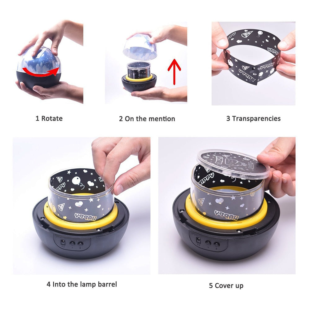 Planet Night Light LED Projector Lamp by HitMyNeed