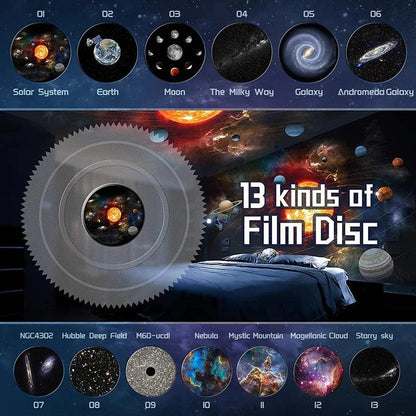 Planetarium Star Projector with 13 Galaxy Films by HitMyNeed