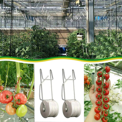 Plant Support Tomato Hooks with Adjustable Rope (2pcs) by HitMyNeed