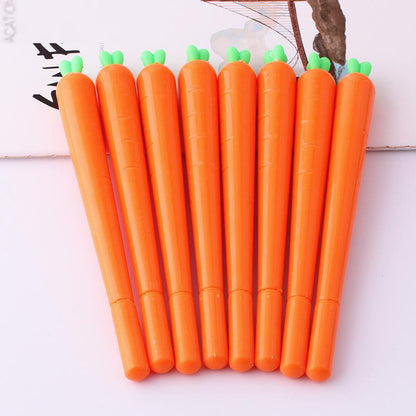 Plastic 0.5 mm Carrot Gel Pens, Set of 2 by HitMyNeed