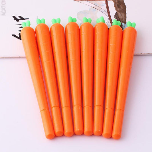 Plastic 0.5 mm Carrot Gel Pens, Set of 2 by HitMyNeed