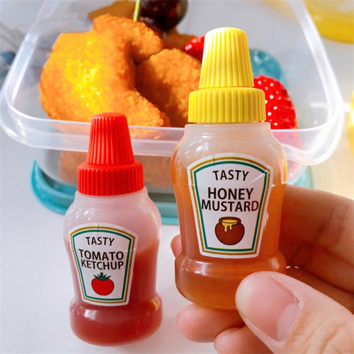 Plastic 25ml Small Sauce Bottles Set of 2 by HitMyNeed