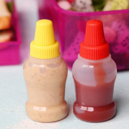 Plastic 25ml Small Sauce Bottles Set of 2 by HitMyNeed
