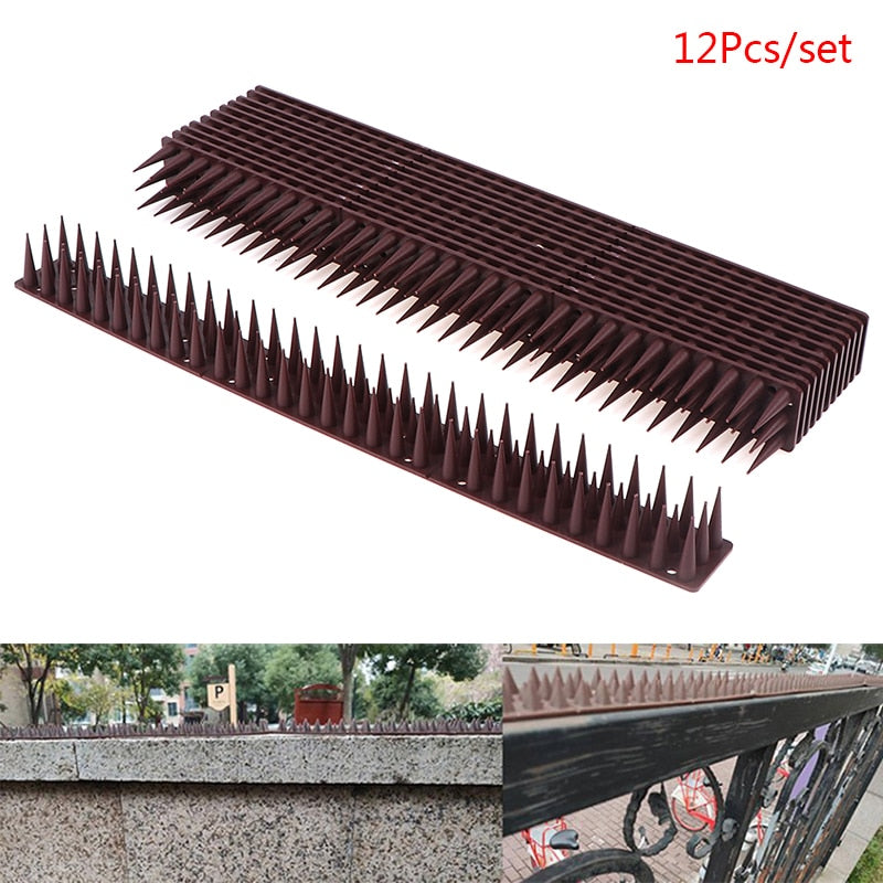 Plastic Anti-Pigeon Spike Strip Set, 12-Pack by HitMyNeed