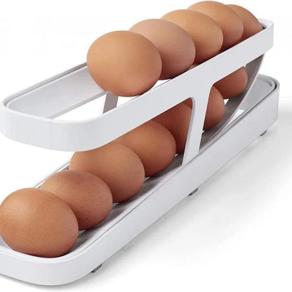 Plastic Automatic Rolling Egg Dispenser Rack by HitMyNeed