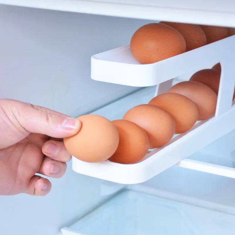 Plastic Automatic Rolling Egg Dispenser Rack by HitMyNeed