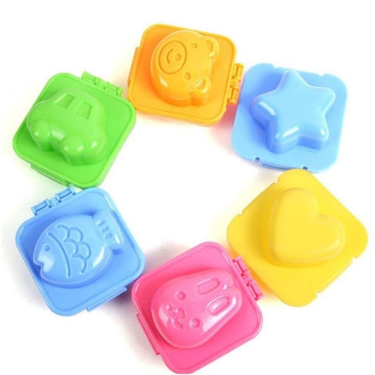 Plastic Boiled Egg Shapers Set (6 Designs) by HitMyNeed