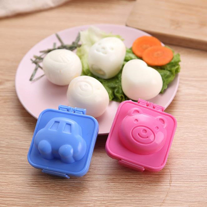 Plastic Boiled Egg Shapers Set (6 Designs) by HitMyNeed