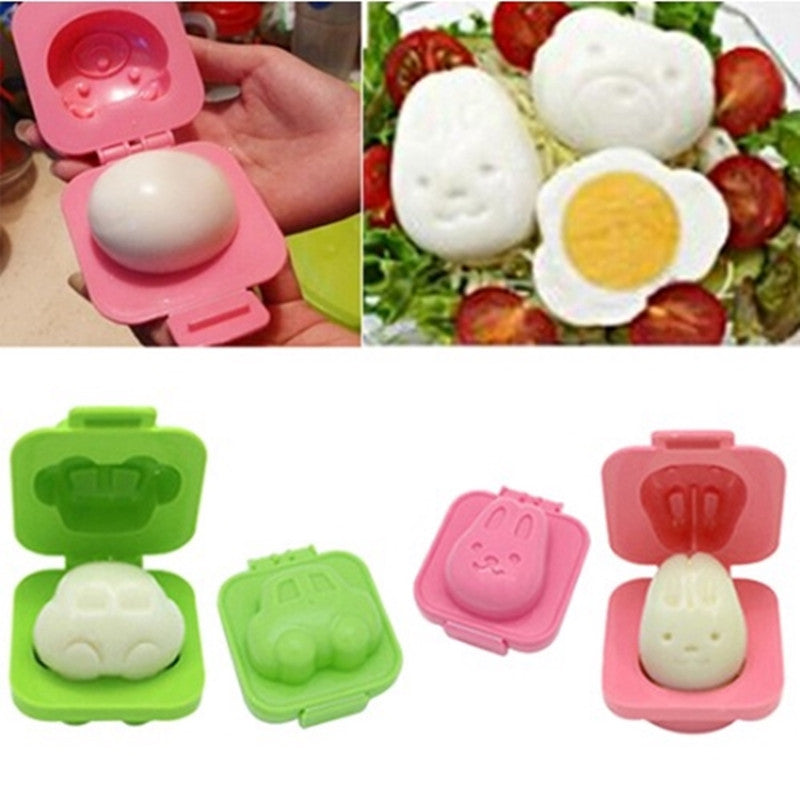 Plastic Boiled Egg Shapers Set (6 Designs) by HitMyNeed