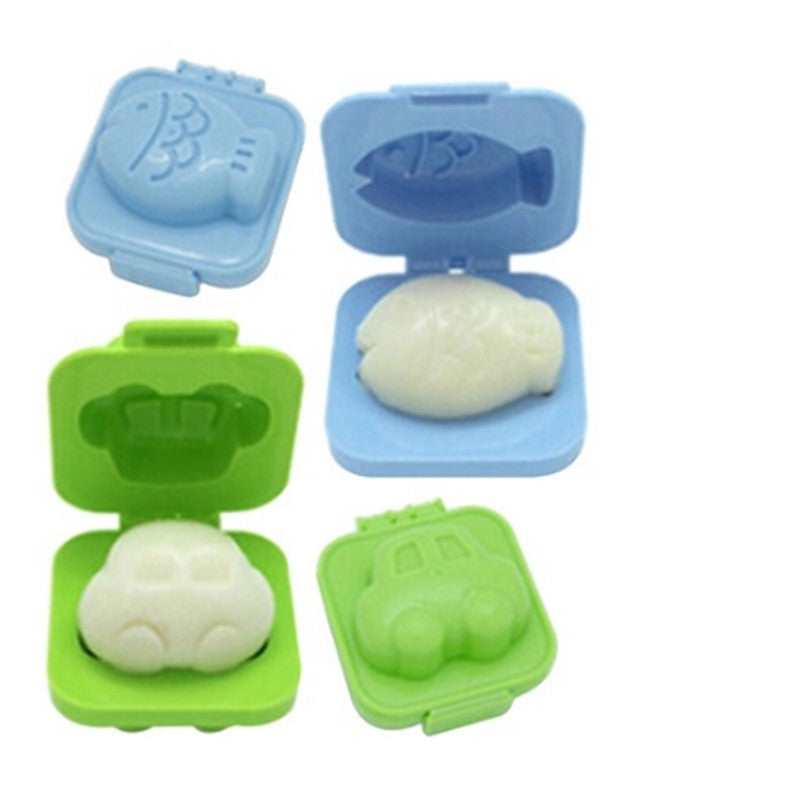 Plastic Boiled Egg Shapers Set (6 Designs) by HitMyNeed