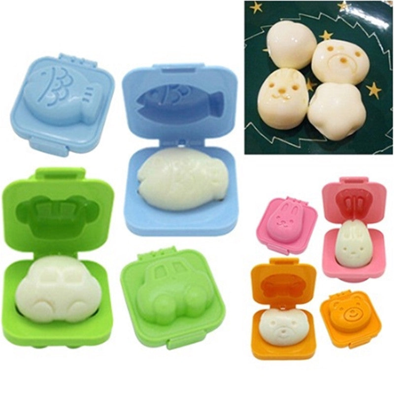 Plastic Boiled Egg Shapers Set (6 Designs) by HitMyNeed