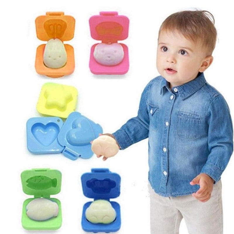 Plastic Boiled Egg Shapers Set (6 Designs) by HitMyNeed