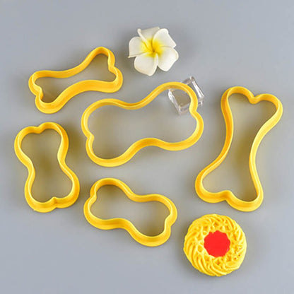 Plastic Bone Cookie Cutters Set (5 Pieces) by HitMyNeed