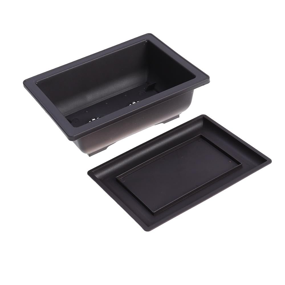 Plastic Bonsai Pots with Trays, 10-Pack by HitMyNeed
