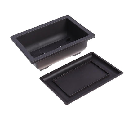 Plastic Bonsai Pots with Trays, 10-Pack by HitMyNeed