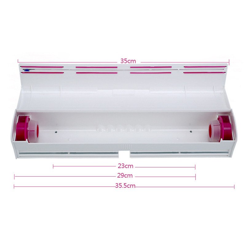 Plastic Cling Film Dispenser with Safe Cutter by HitMyNeed