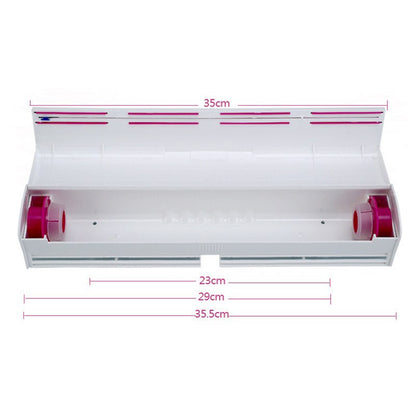 Plastic Cling Film Dispenser with Safe Cutter by HitMyNeed