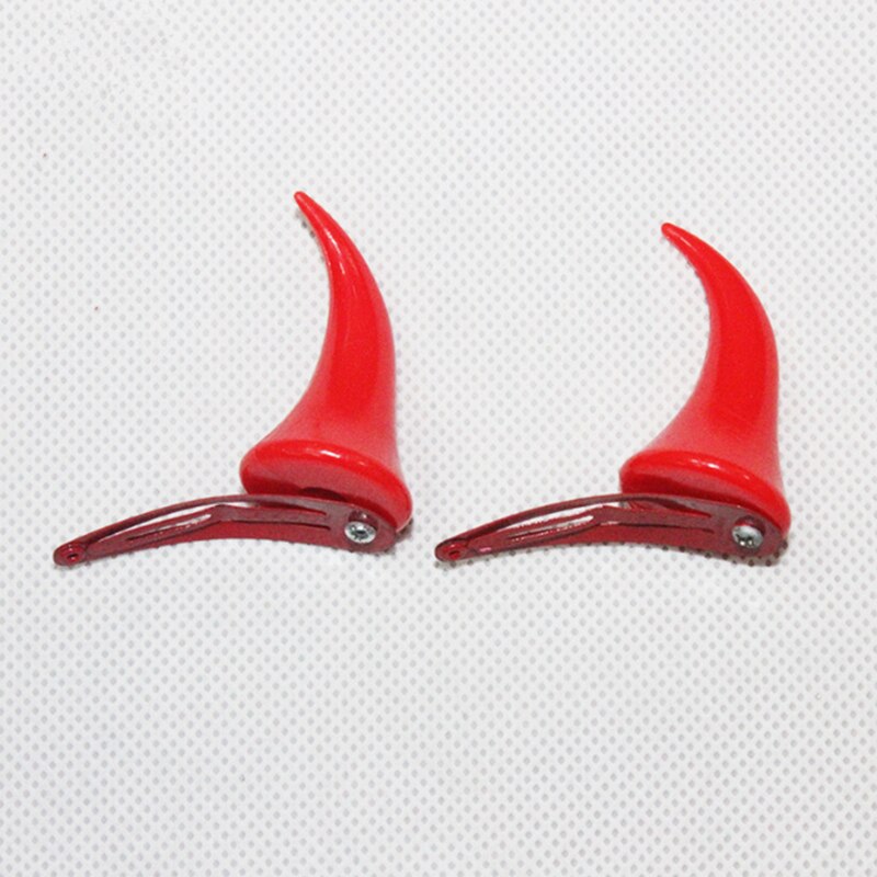 Plastic Clip-On Devil Horn Hair Clips (Pair) by HitMyNeed