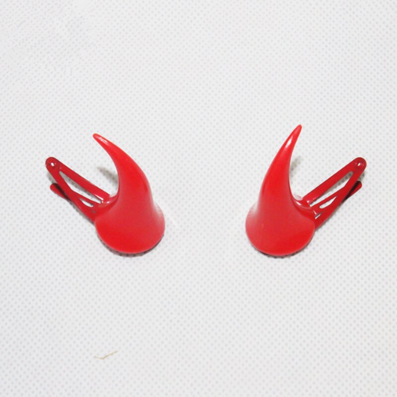 Plastic Clip-On Devil Horn Hair Clips (Pair) by HitMyNeed
