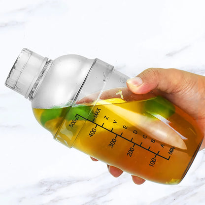 Plastic Cocktail Shaker with Measuring Scales 350-1000ml 350ml by HitMyNeed