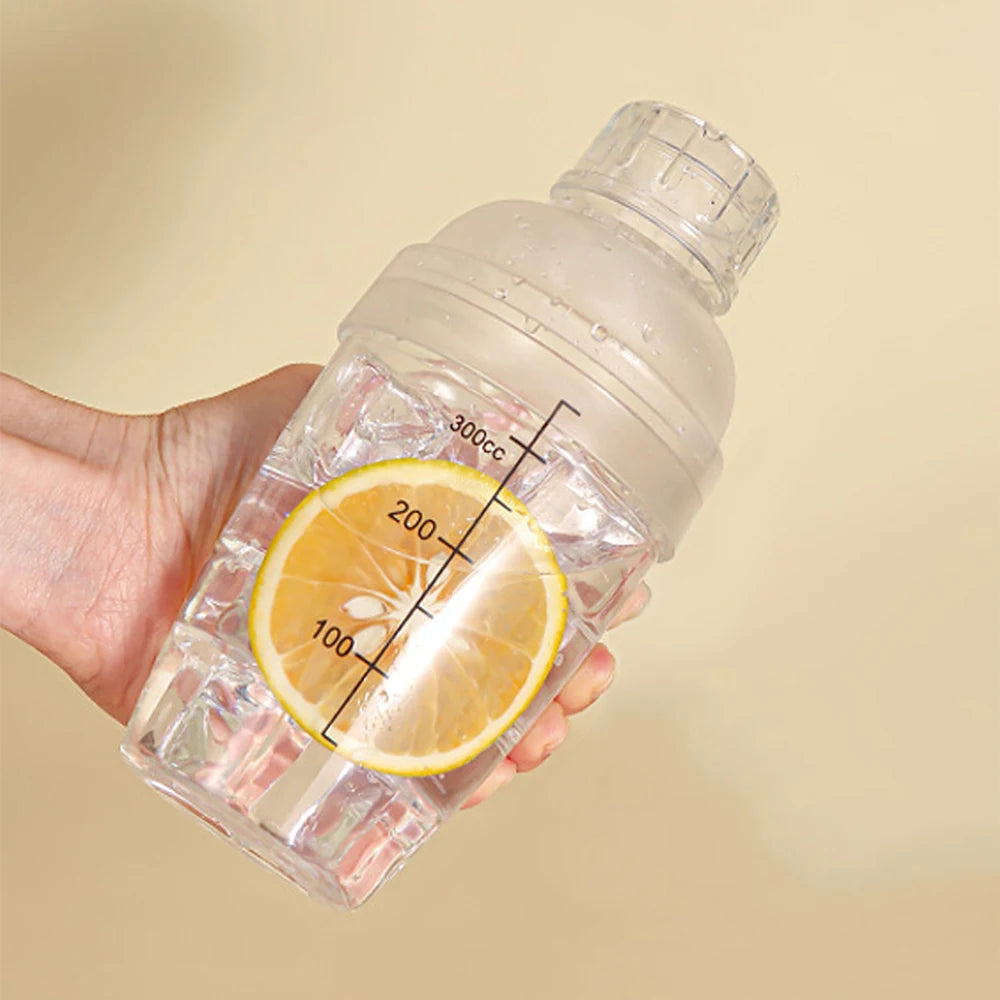 Plastic Cocktail Shaker with Measuring Scales 350-1000ml by HitMyNeed