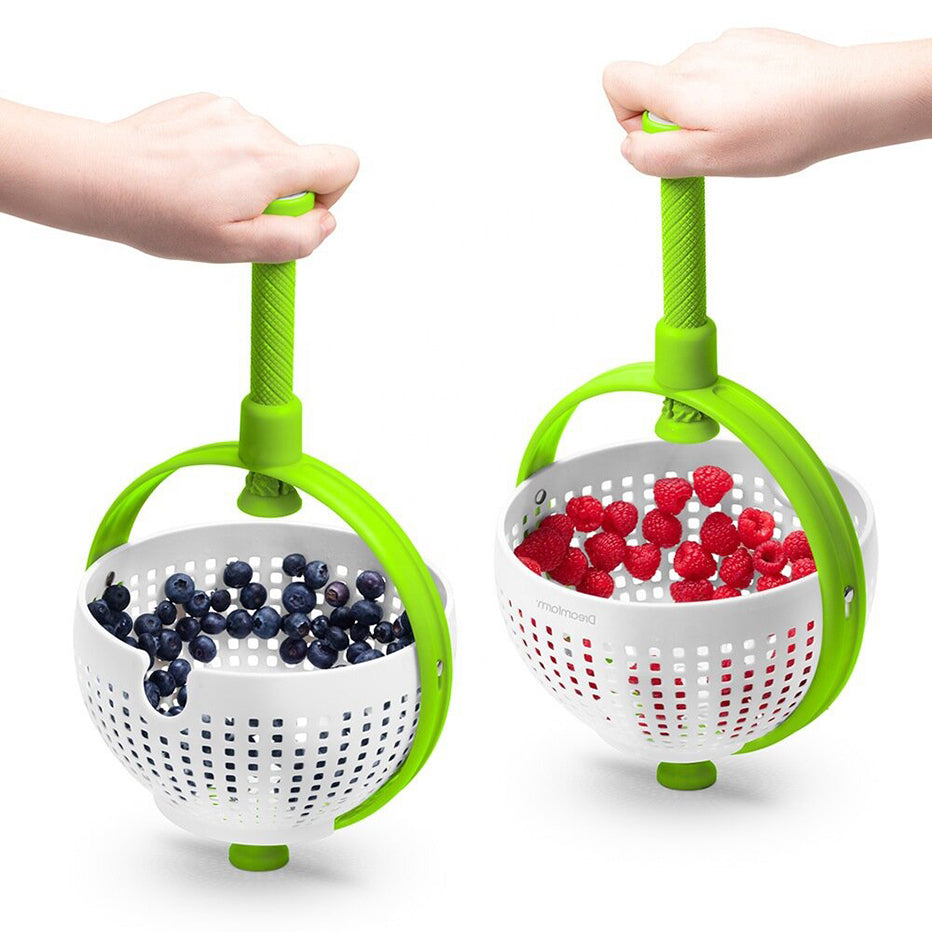 Plastic Collapsible Salad Spinner 40 x 22 cm by HitMyNeed