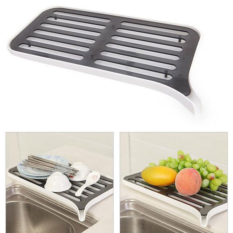 Plastic Draining Board Dish Drainer with Tray by HitMyNeed
