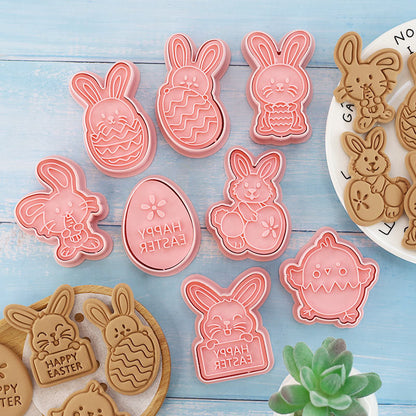 Plastic Easter Biscuit Cutters Set (8 Pieces) by HitMyNeed