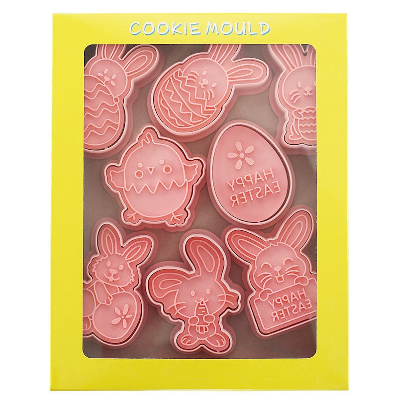 Plastic Easter Biscuit Cutters Set (8 Pieces) by HitMyNeed
