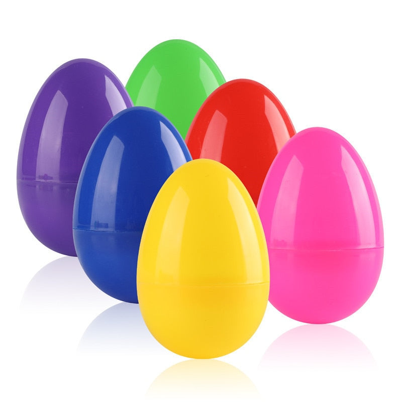 Plastic Easter Eggs, Fillable Decor Toys (12 Pack) by HitMyNeed