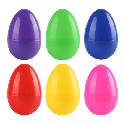 Plastic Easter Eggs, Fillable Decor Toys (12 Pack) by HitMyNeed