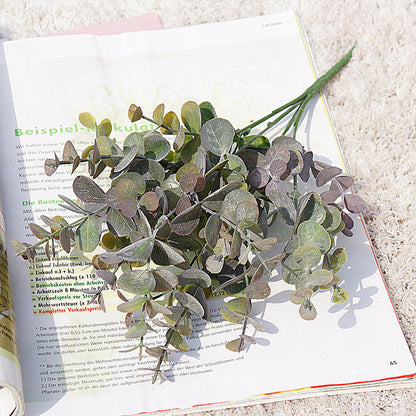 Plastic Faux Eucalyptus Stem Home Decor 34cm by HitMyNeed