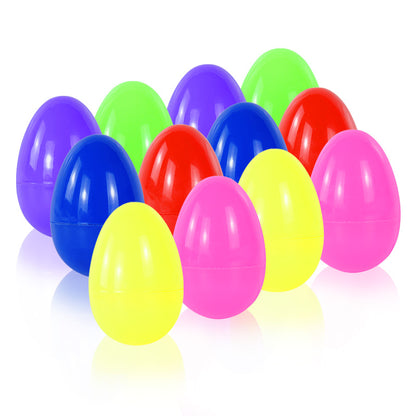 Plastic Fillable Easter Eggs 24 Pack by HitMyNeed