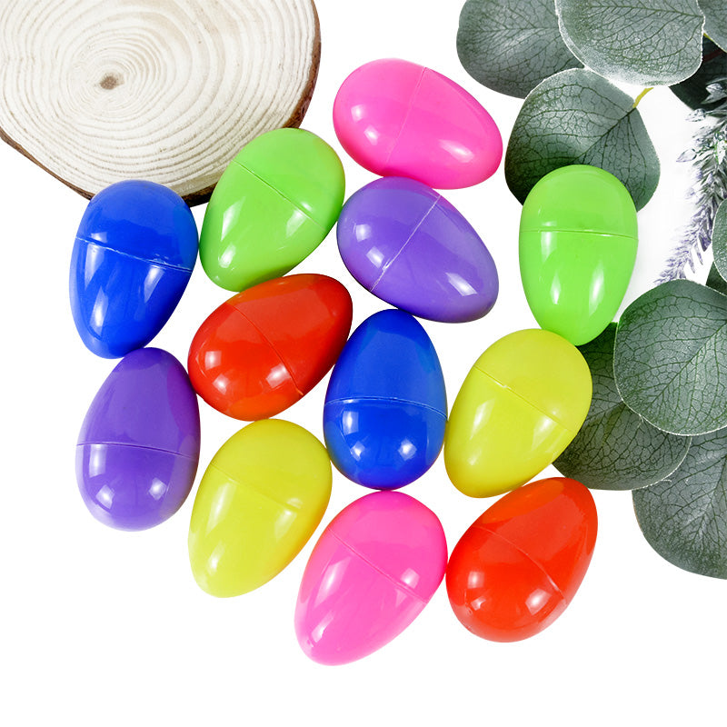 Plastic Fillable Easter Eggs 24 Pack by HitMyNeed